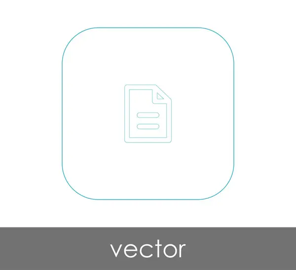 Documento Ícone — Vetor de Stock