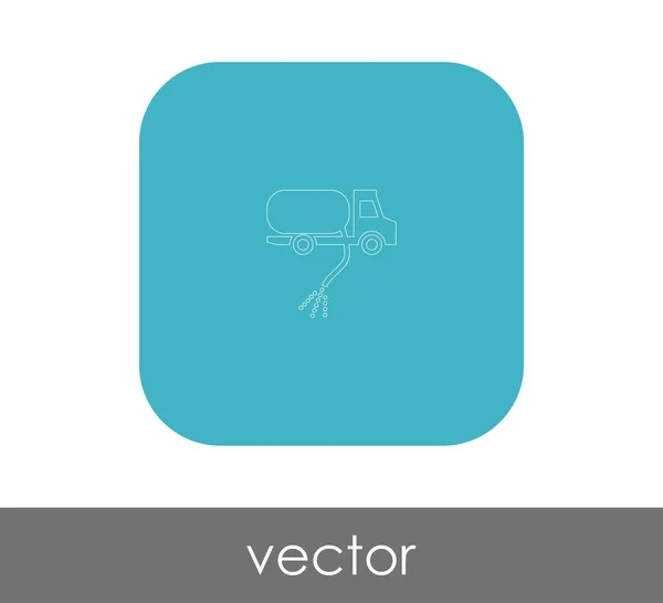 Diseño Ilustración Vectorial Del Icono Del Camión Gas — Vector de stock