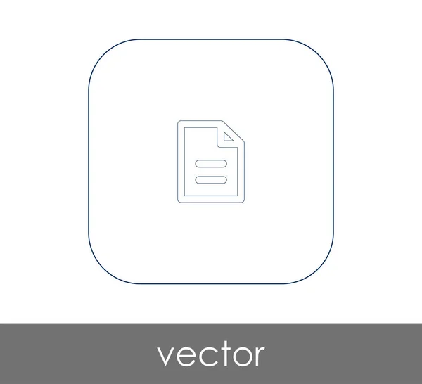 Icona del documento — Vettoriale Stock