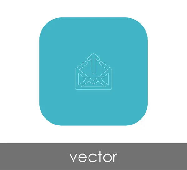 Mail Zeichen Symbol Vektor Abbildung — Stockvektor