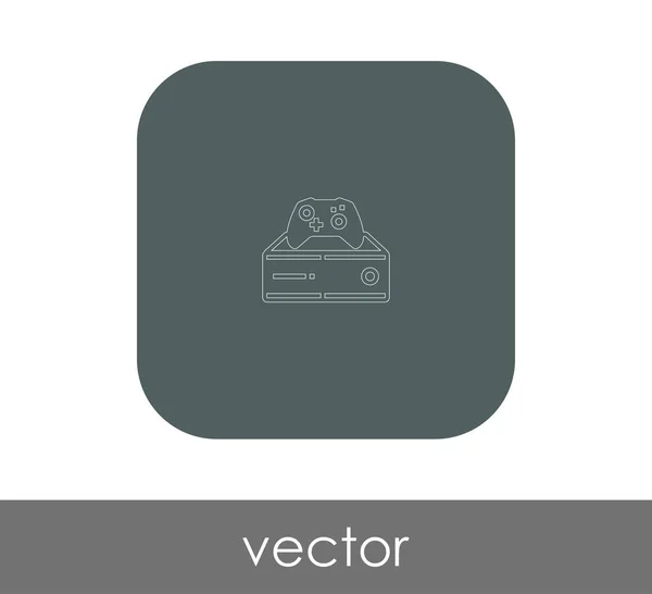 Joystick icono plano — Vector de stock