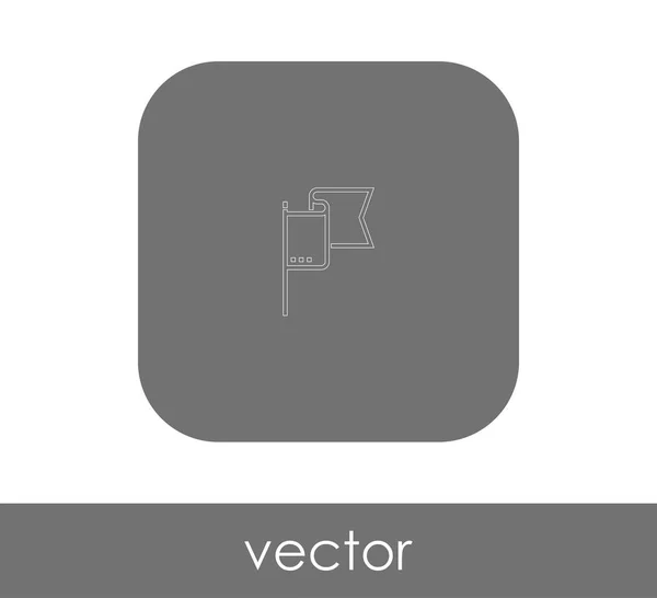 Иконка Флага Веб Дизайна Приложений Векторная Иллюстрация — стоковый вектор