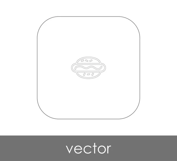 Vektor Illustration Design Von Hot Dog Ikone — Stockvektor