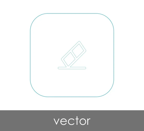 Borrador Icono Plano Ilustración Vectorial — Vector de stock