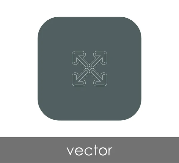 Expandir ícone — Vetor de Stock