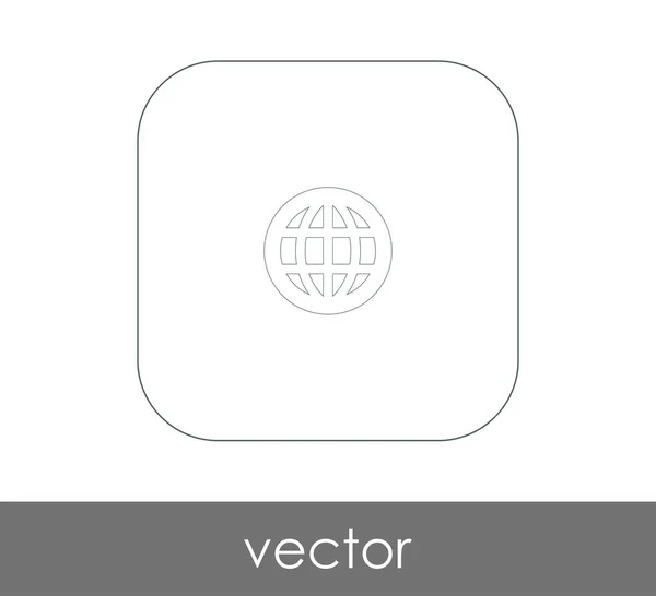 Mundo Icono Globo Para Diseño Web Aplicaciones Ilustración Vectores — Vector de stock