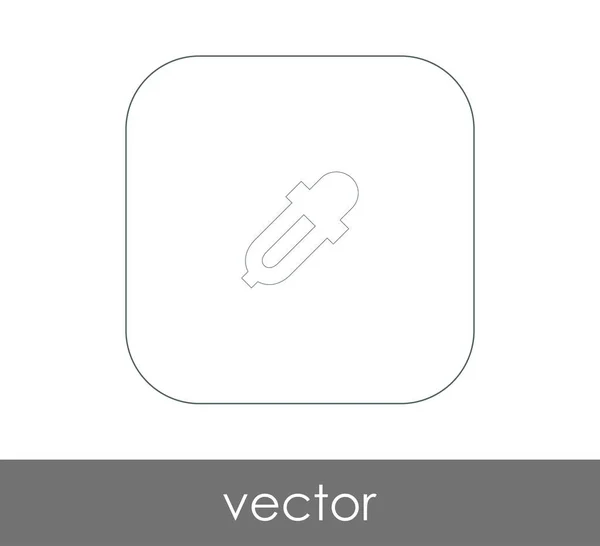 Pipette Zeichen Symbol Vektorabbildung — Stockvektor