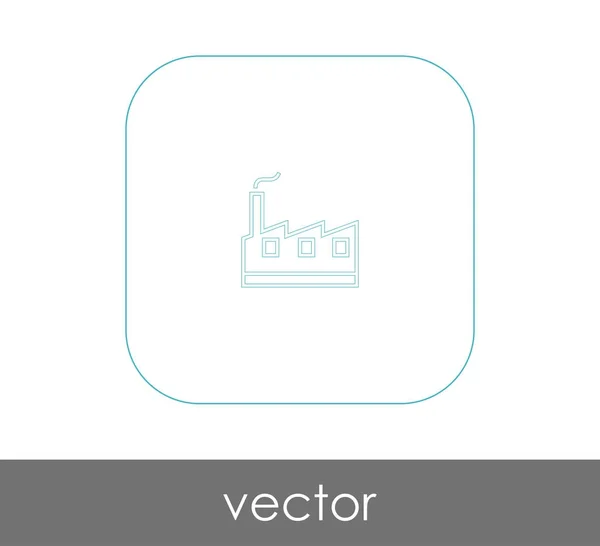 Fabrikken Icon – stockvektor