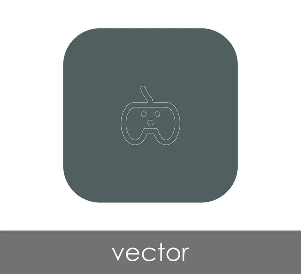 Joystick icono plano — Vector de stock