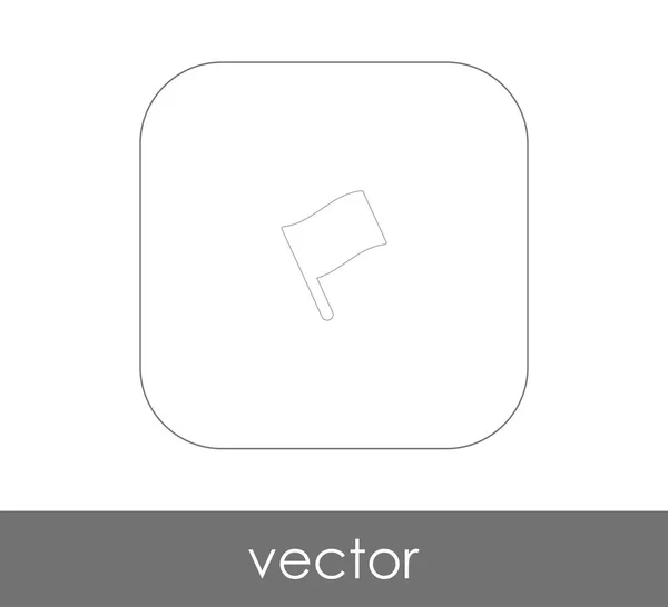 Zászló Ikonra Web Design Alkalmazások Vektor Illusztráció — Stock Vector