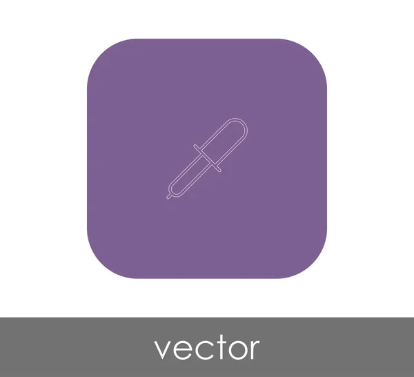 Pipette Zeichen Symbol Vektorabbildung — Stockvektor