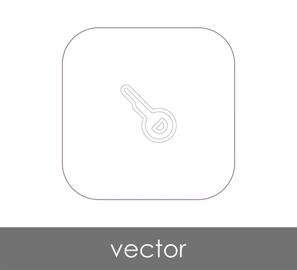 Ícone Chave Para Web Design Aplicações — Vetor de Stock