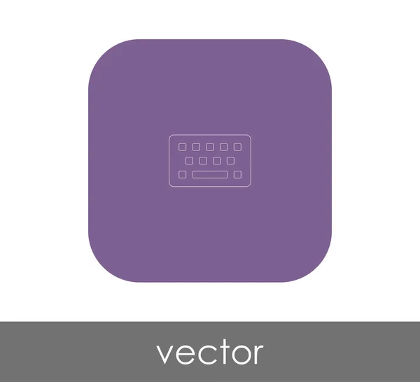 Vektor Illustration Design Des Tastatursymbols — Stockvektor