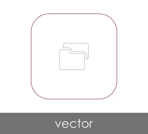 Векторная Иллюстрация Иконки Папки — стоковый вектор