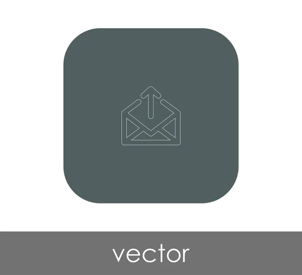 Icône Signe Email Illustration Vectorielle — Image vectorielle
