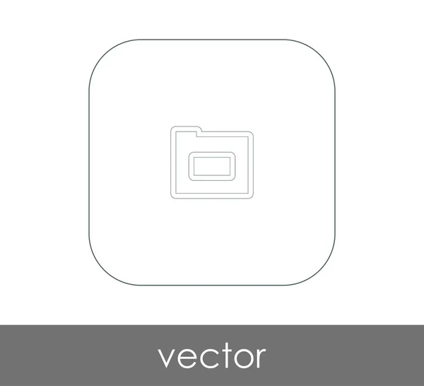 Vector Illustration Design Folder Icon — Stock Vector