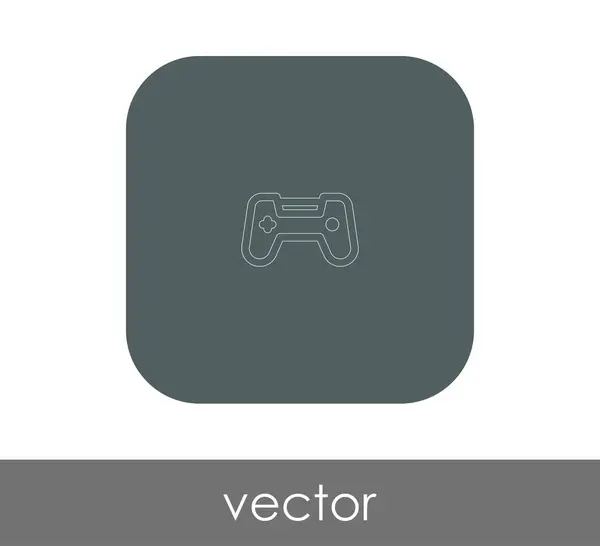 Joystick icono plano — Vector de stock