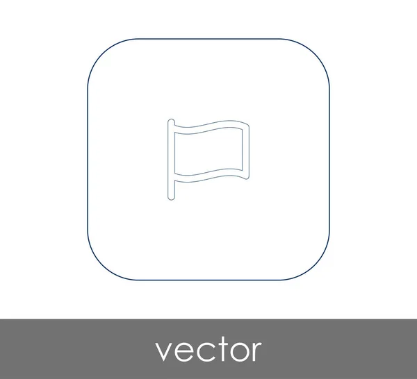 Icona Bandiera Web Design Applicazioni Illustrazione Vettoriale — Vettoriale Stock
