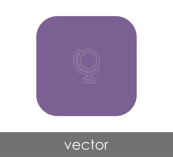Weltkugelsymbol Für Webdesign Und Anwendungen Vektorillustration — Stockvektor