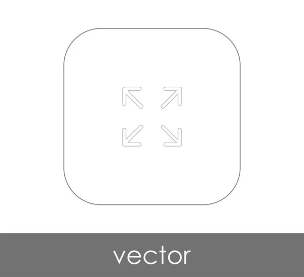 Vector Ilustración Flechas Icono Logotipo — Vector de stock