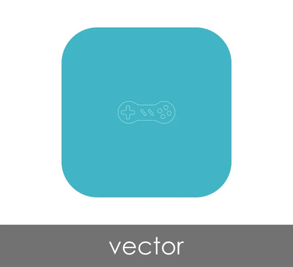 Joystick icône plate — Image vectorielle