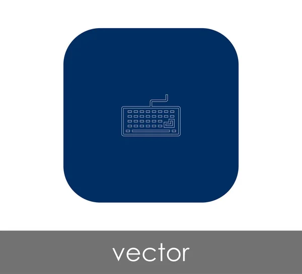 Vektoros Illusztráció Tervez Ból Billentyűzet Ikonra — Stock Vector