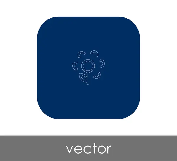Иконка Цветочного Знака Векторная Иллюстрация — стоковый вектор