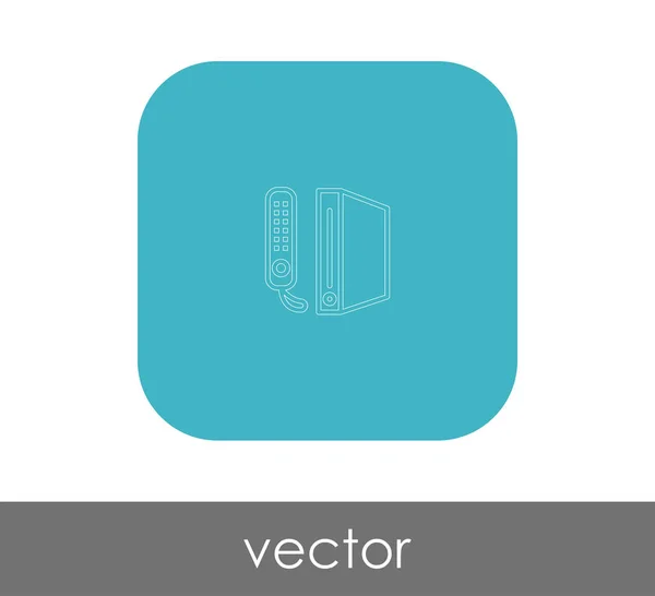 Joystick icono plano — Vector de stock