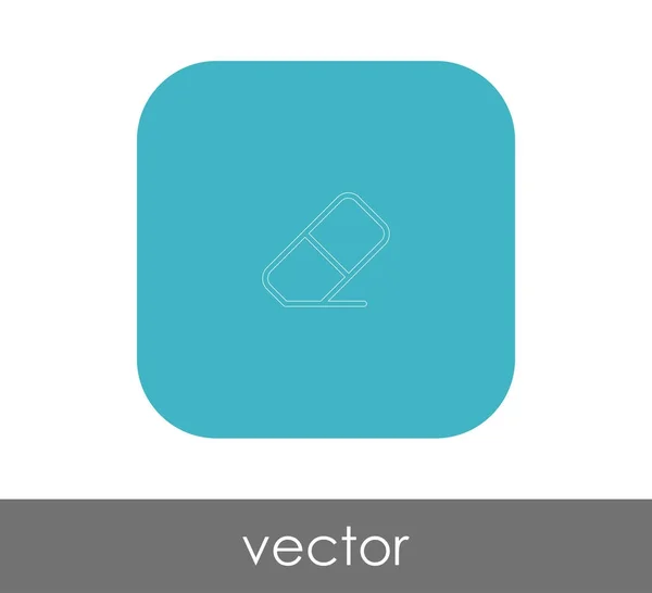 Borrador Icono Plano Ilustración Vectorial — Vector de stock