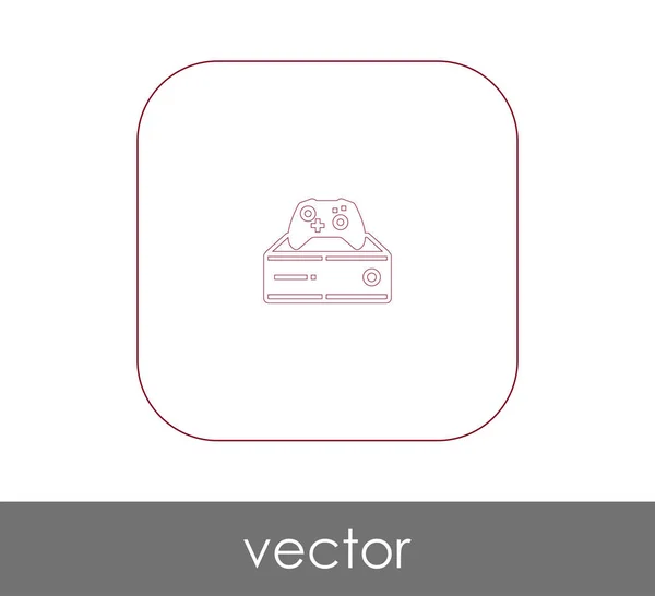 Joystick icono plano — Vector de stock