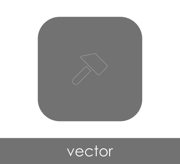 Martillo Icono Vector Ilustración — Vector de stock