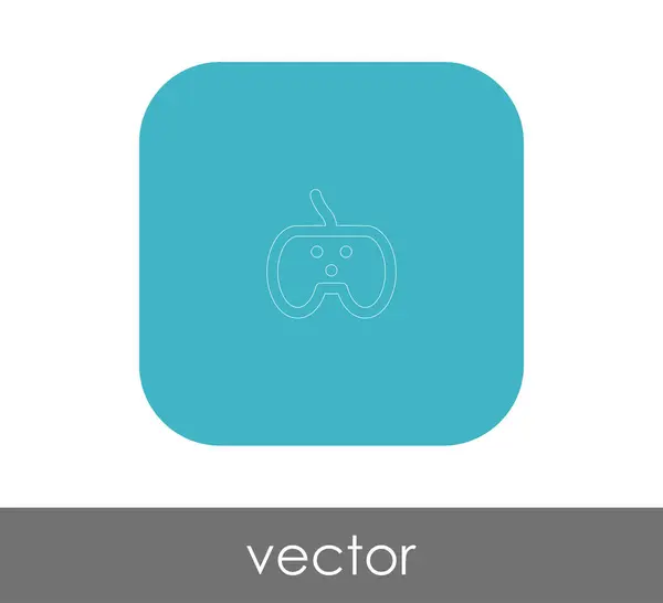 Joystick icono plano — Archivo Imágenes Vectoriales