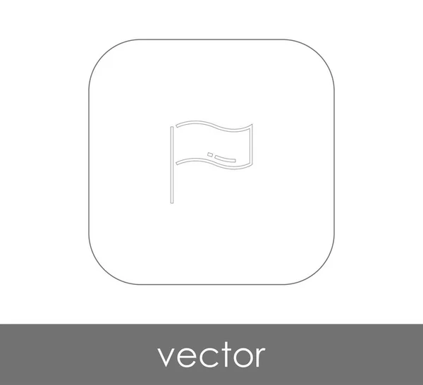 Icono Bandera Para Diseño Web Aplicaciones Ilustración Vectorial — Vector de stock