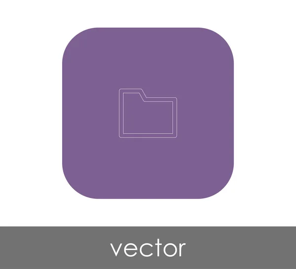 Vektor Illustration Design Des Ordnersymbols — Stockvektor