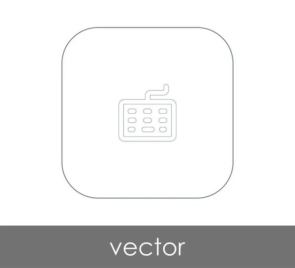 Ícone de teclado — Vetor de Stock