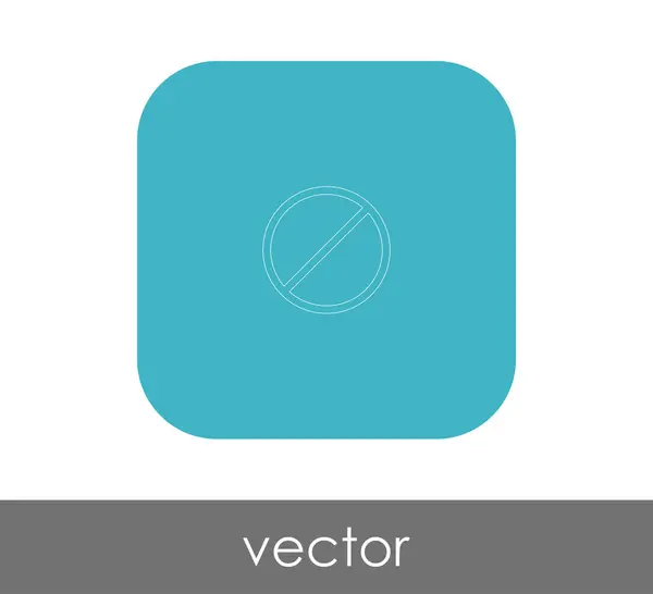 Vektor Illustration Design Von Verbotenen Zeichen Symbol — Stockvektor