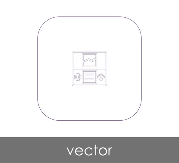 Joystick icono plano — Vector de stock