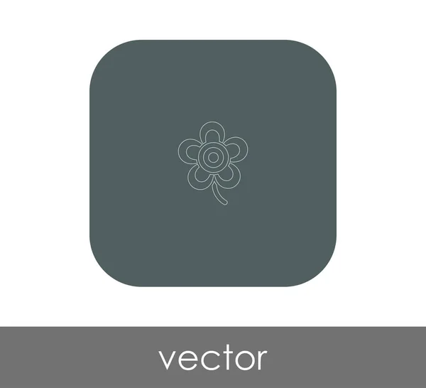 Blume Zeichen Symbol Vektor Illustration — Stockvektor