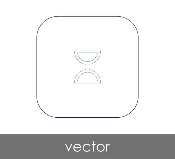 Icono Reloj Arena Para Diseño Web Aplicaciones — Vector de stock