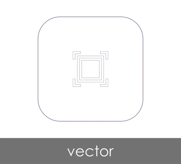 Векторная Иллюстрация Иконки Фокуса Камеры — стоковый вектор