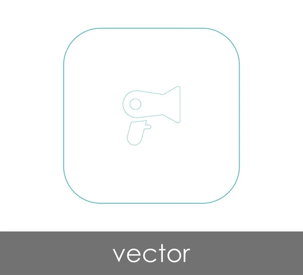 Haartrockner Web Symbol Vektorillustration — Stockvektor