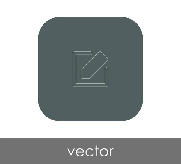 Editar Ícone Com Lápis Ilustração Vetorial — Vetor de Stock