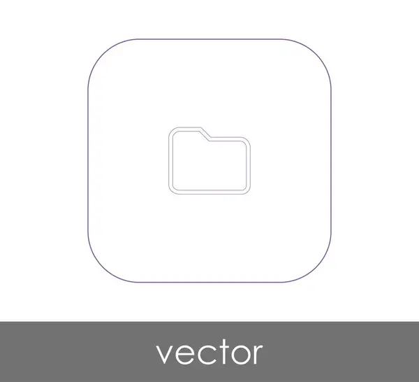 Diseño Ilustración Vectorial Del Icono Carpeta — Vector de stock