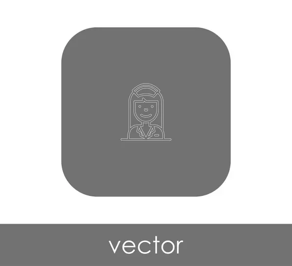 Arzt Web Symbol Vektorillustration — Stockvektor