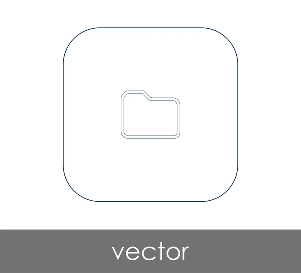 Vector Illustration Design Folder Icon — Stock Vector