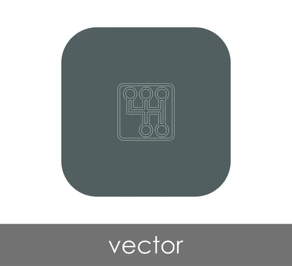 Diseño Ilustración Vectorial Icono Caja Cambios — Vector de stock