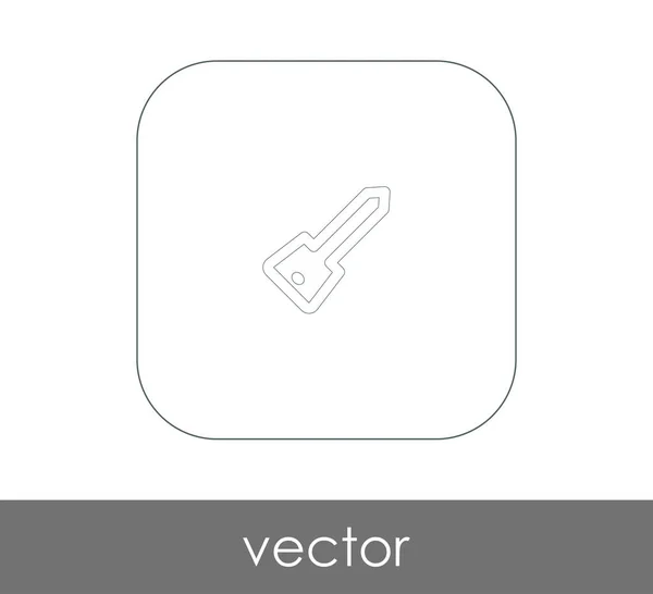 Icône Clé Pour Conception Web Les Applications — Image vectorielle