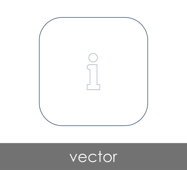 Information Sign Icon Vector Illustration Logo — Stock Vector