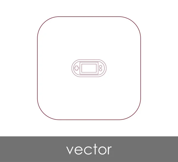 Joystick icono plano — Vector de stock