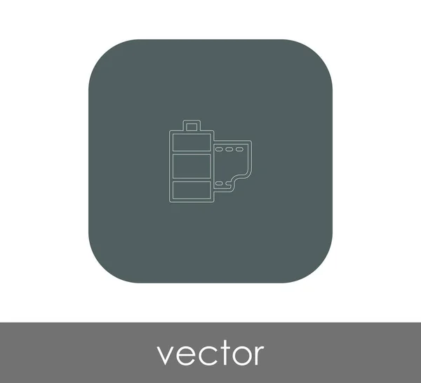 Icono Signo Película Vector Ilustración — Vector de stock